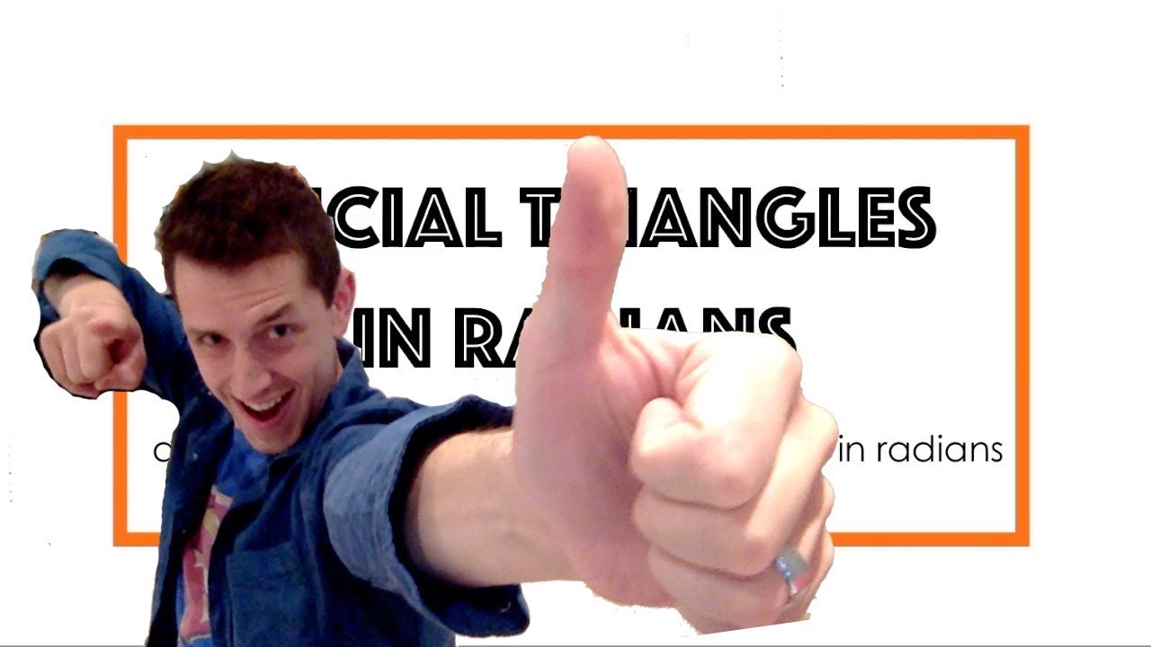 Special Triangles in Radians YouTube