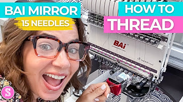 Beginners! Inrijgen van de Bai Mirror-borduurmachine