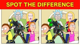 👁 Spot the DIFFERENCE - Rick and Morty 🛸 - Are you able to spot the 10 differences?