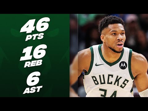 Giannis Antetokounmpo's MONSTER 46-PT DOUBLE-DOUBLE! 😤| March 1, 2024