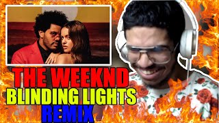 THE WEEKND - BLINDING LIGHTS REMIX FT. ROSALÍA (OFFICIAL LYRIC VIDEO) (Reaction)