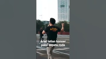 ariel cek sound pake sepatu roda.#arielnoah #cerita perjalanan ariel,,cek link dikomentar