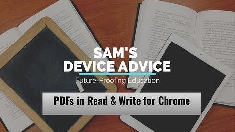 PDFs in Read&Write for Chrome
