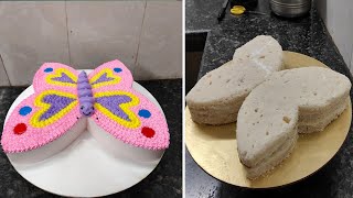 Butterfly Cake Kaise Cutting Kare Bahut Easy Trick Hai |Amazing Butterfly Birthday Cake Decoration