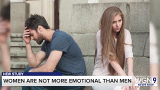 Study: Women are not more emotional then men