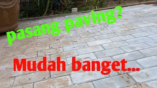 Cara pasang paving mudah untuk pemula