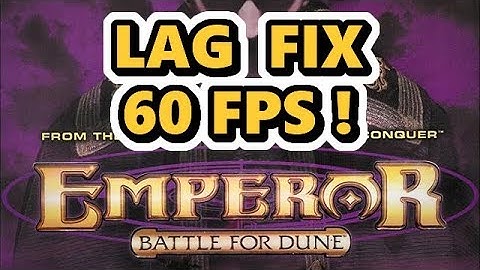 Emperor: Battle for Dune Framerate Fix (60 FPS)