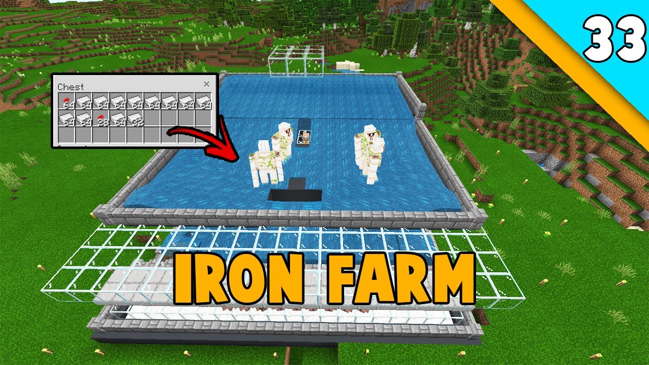 MEMBUAT SIMPLE IRON FARM UNLIMITED IRON #33 - YouTube