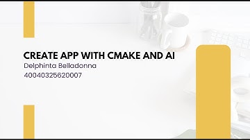 TUGAS 13 | CREATE APP WITH CMAKE AND AI