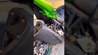 Stock vs aftermarket Motorcycle exhaust sound test