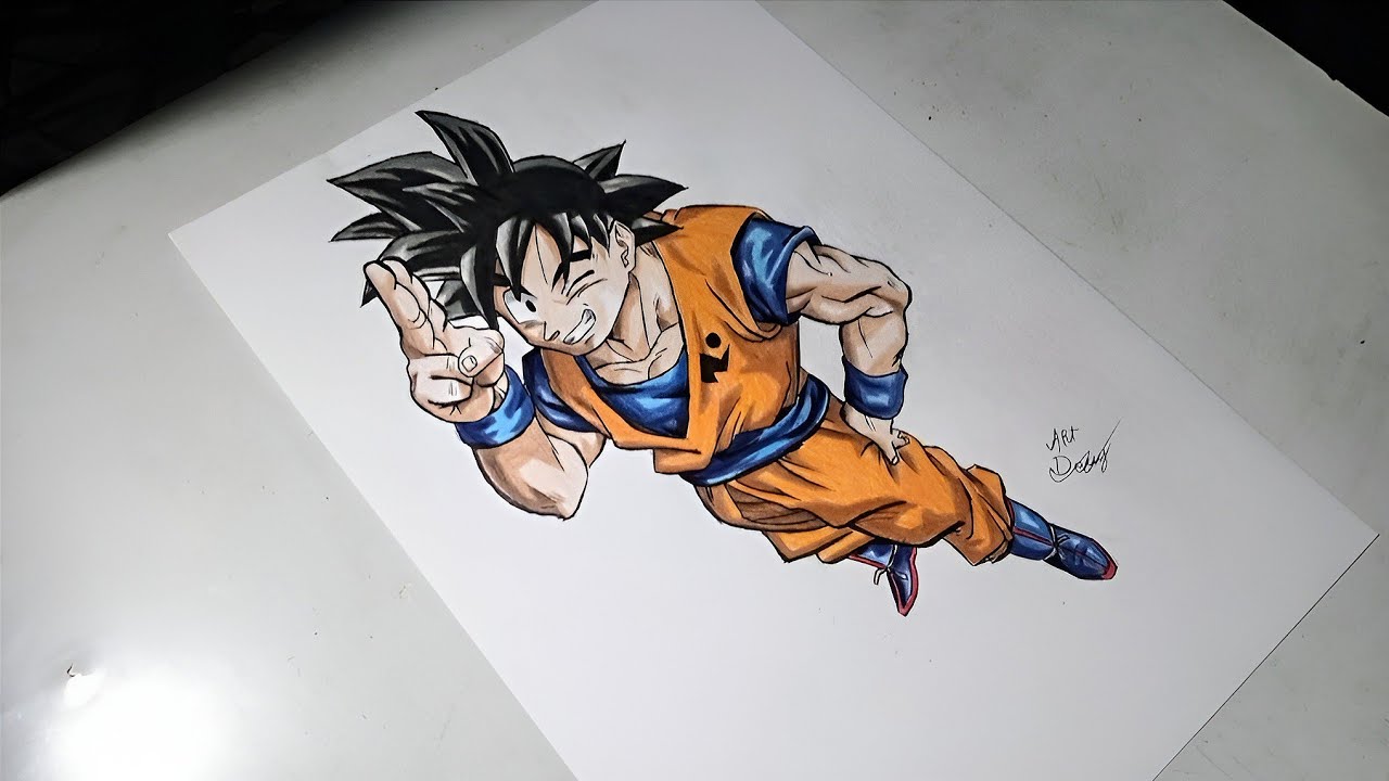 Passo A Passo - Como Desenhar o GOKU Full Body - Dragon Ball