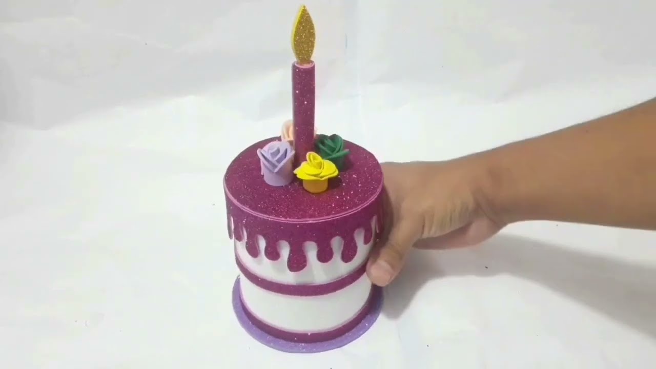 CAJA PASTEL para CUMPLEAÑOS - YouTube