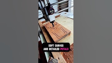 From Plain Wood to Floral Art — CNC Magic! 🔥🌻