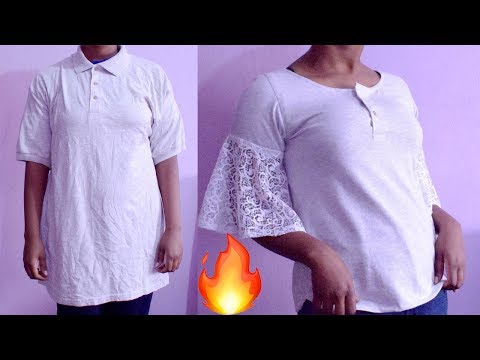 clothing-transformation-diy---ugly-t-shirt-to-cute-circle-sleeve-top