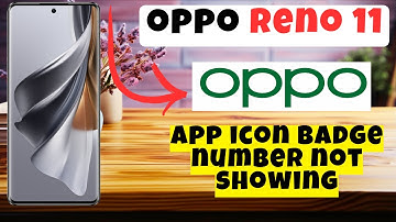 App icon badge number not showing Oppo Reno 11 || How to set app icon badge settings