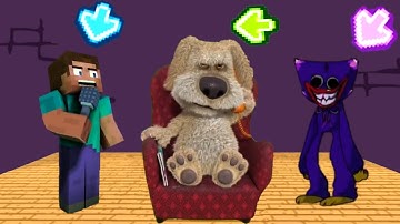 FNF Character Test | Gameplay VS Playground | VS Talking Ben | VS Beast Huggy Wuggy | VS Steve