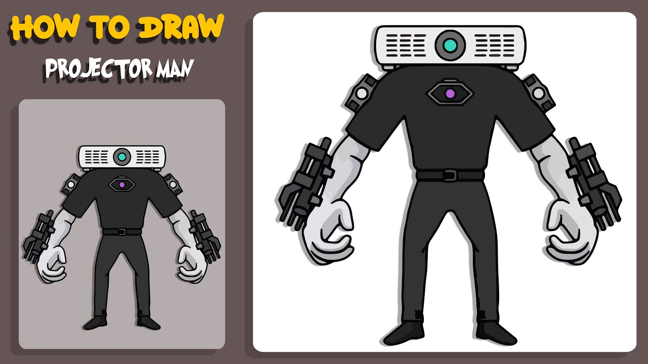 Skibi Projecter How to Draw Projectorman - Skibidi Toilet 66 Multiverse 022 #shorts # ...