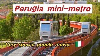 Cable people mover : mini metro in Perugia | the cutest metro in italy