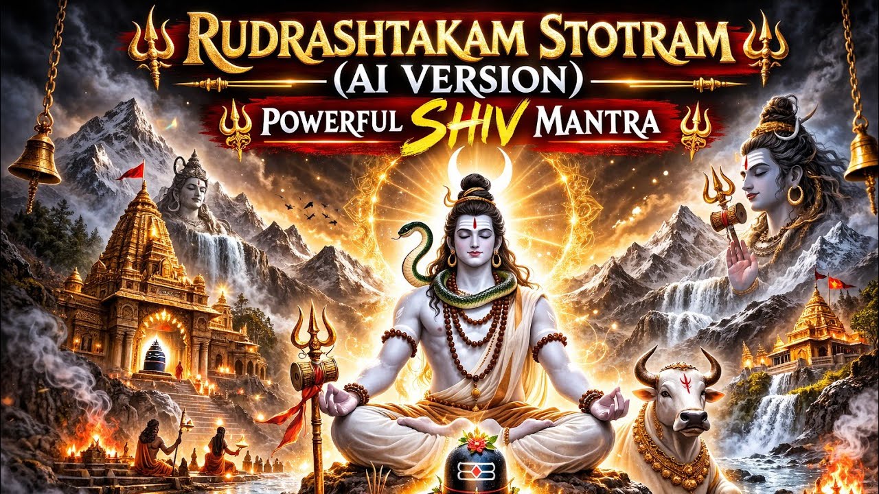 Rudrashtakam Stotram (Ai Version) | Powerful Shiv Mantra #rudrasrudrashtakam #shivmantra #mahadev 