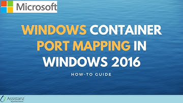 Windows container port mapping in Windows 2016
