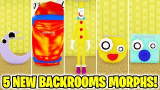 How to get ALL 5 NEW BACKROOMS MORPHS in Backrooms Morphs (ROBLOX)