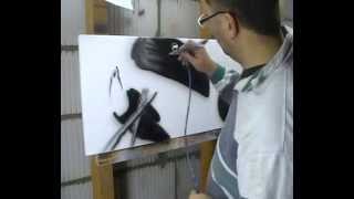 Atelier Meijer - Funny Animals airbrush - the Toucan bird