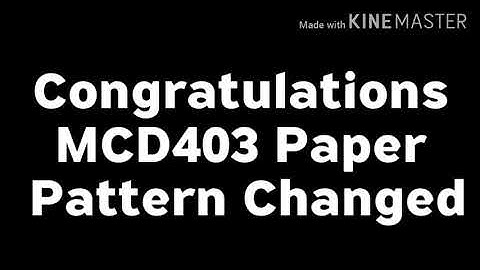 MCD403 Paper Pattern Changed Congratulations