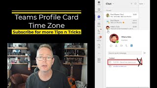 How to update you Microsoft Teams Profile Card Time Zone