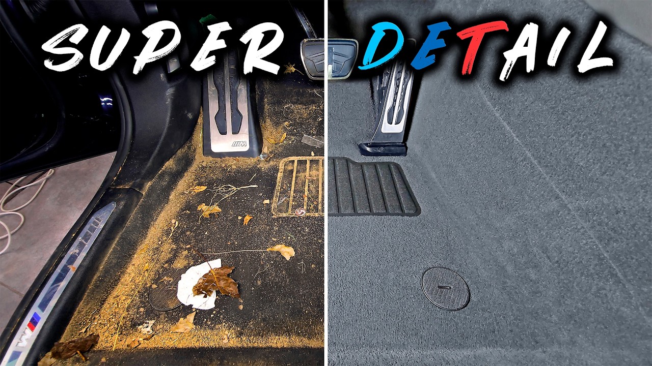 Car Interior Detailing ASMR / BMW from Copart Auction