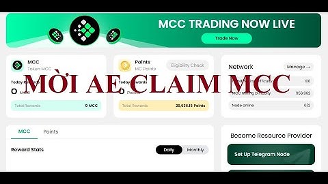 Dự ÁN MESHCHAIN AI ĐÃ TRẢ AIRDROP , AE VÀO CHECK ĐIỀU KIỆN VÀ CLAIM MCC NHÉ ! CHÚC MỪNG AE