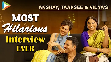 Akshay, Taapsee & Vidya’s FUNNIEST Interview | Mission Mangal | Rapid Fire | Superb Quiz