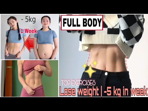 Top Exercises For Girls | Lose Weight Full Body | Do Every Day - Lose 5kg in Week