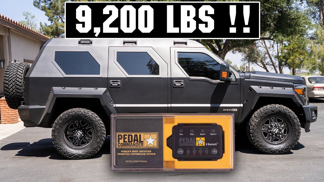 9,200lb Bulletproof Truck: 2016 USSV Rhino GX gets a Pedal Commander