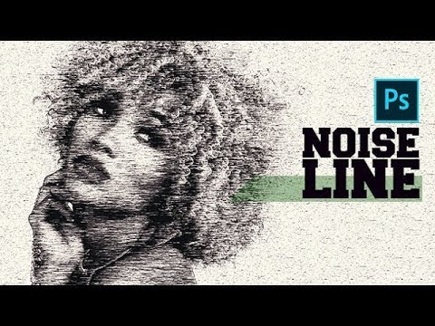 Line Art Effect Photoshop Tutorial : Photoshop tutorial noise line art effect youtube