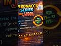 Fibonacci series in Java using recursion #coding #javainterview #programming #dsa #fibonacci