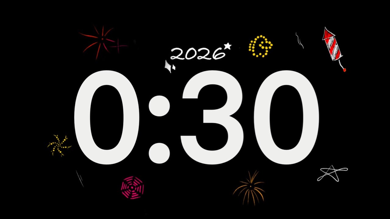 New years timer 30s (New year motivation) Productivity, Study, Wellbeing (HIDE AND SEEK)