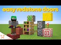 10 Minecraft Redstone Doors In 10 Minutes