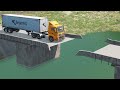 Cars vs Incomplete Bridge – BeamNG.Drive