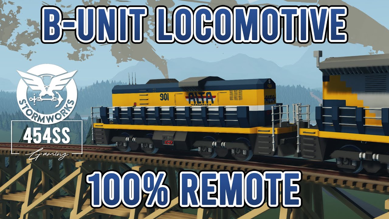 Создание детальной модели локомотива B-UNIT в Stormworks