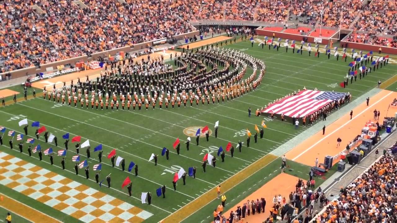 VOLS halftime with Alumni 11/9/13