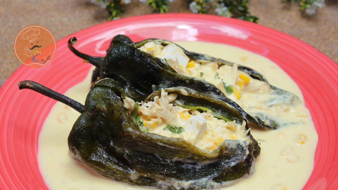 Chiles Rellenos Con Crema de Elote YouTube