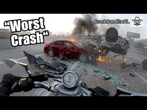 Insane Motorcycle Crashes & Chaos moments on GoPro | CrashBanditoNL