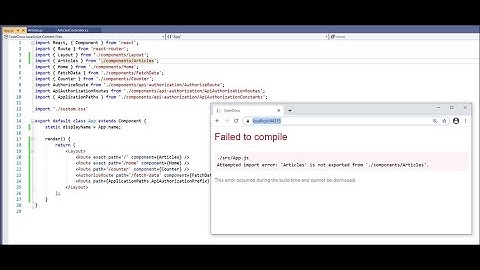 ✔Solved Failed to compile Attempted import error: 