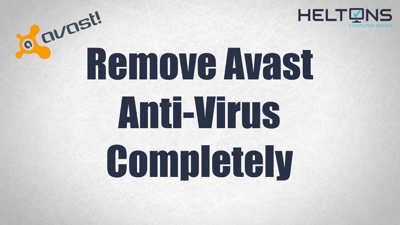 unable to remove avast antivirus