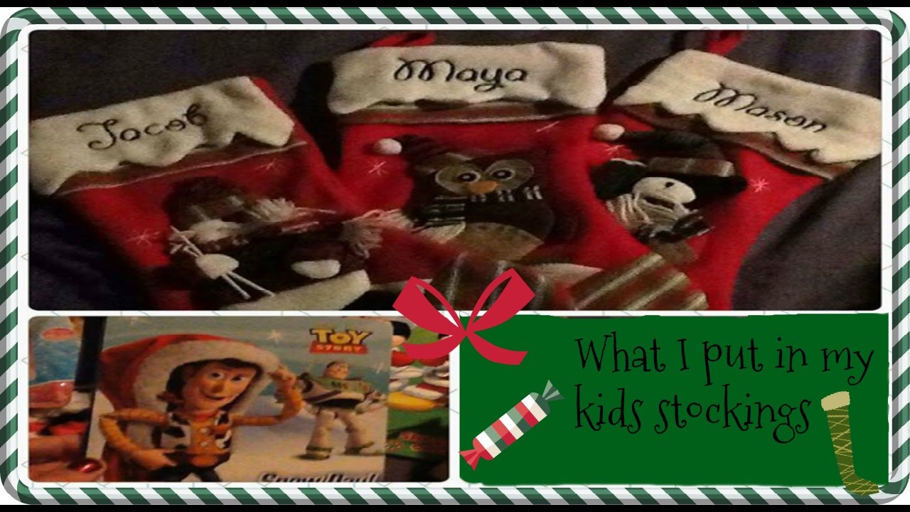 What I Put In My Kids Stockings This Year YouTube