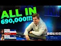 Magnus Carlsen Starts Laughing After ALL-IN by His Opponent with 690,000 Chips