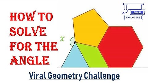 How to solve for the Angle || Viral Geometry Challenge ||