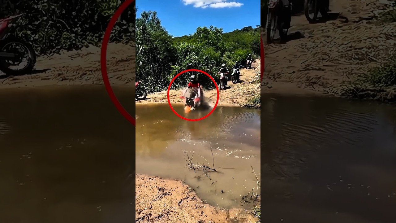 Biker’s overconfidence gone wrong.