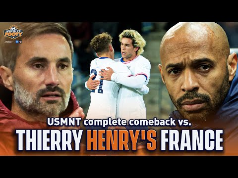 USMNT U-23 Complete Comeback & Draw vs. Thierry Henry's France! | Morning Footy | CBS Sports Golazo