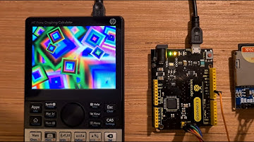 Copying files from SD Card to HP Prime via Arduino Leonardo.  Displaying images and text.